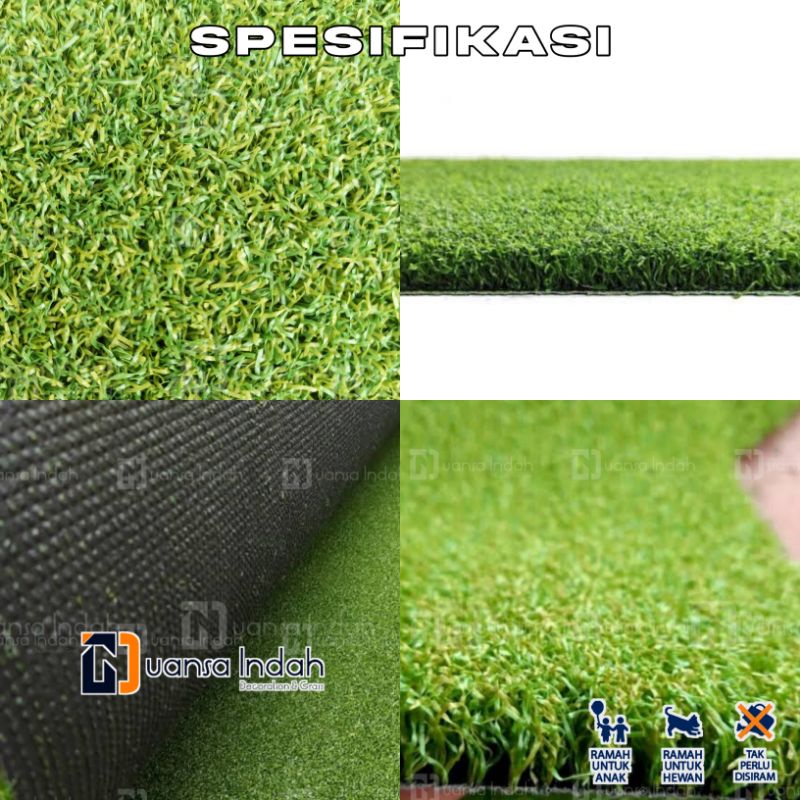 rumput sintetis type golf premium ukuran 25×100 cm