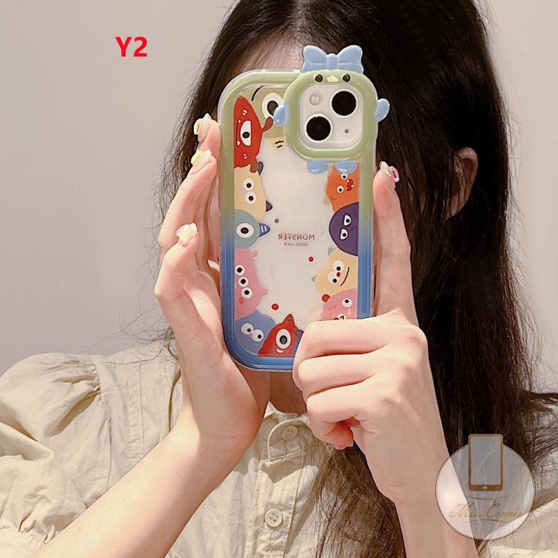 Soft Case Motif Monster 3D Untuk OPPO A55 A17 A95 A16K A77 A12 A57 A15 A96 A77s A16E A5s A7 A16 A3s A52 A53 A31 A5 A92 A76 A17
