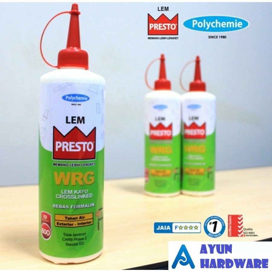 Jual Lem Putih Kayu Presto Wrg Waterproof Shopee Indonesia