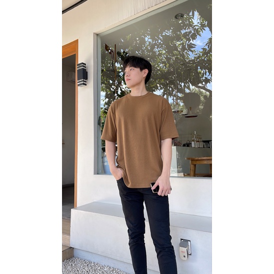Kadaka MT-0165 Oversized Tshirt Atasan Pria Dropneedle Knit