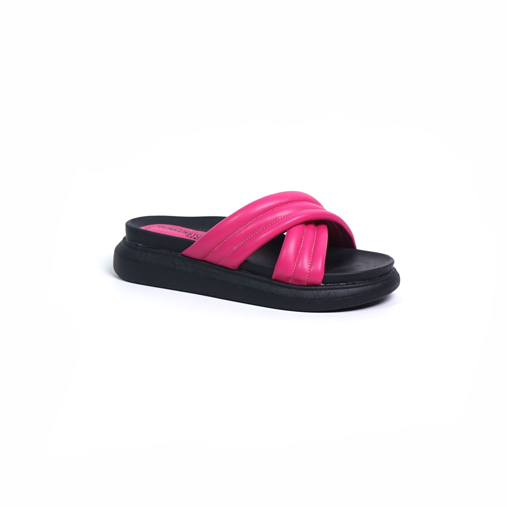 Dunkenstock TIGGO Sandal wedges wanita sendal cewek model strap silang kekinian