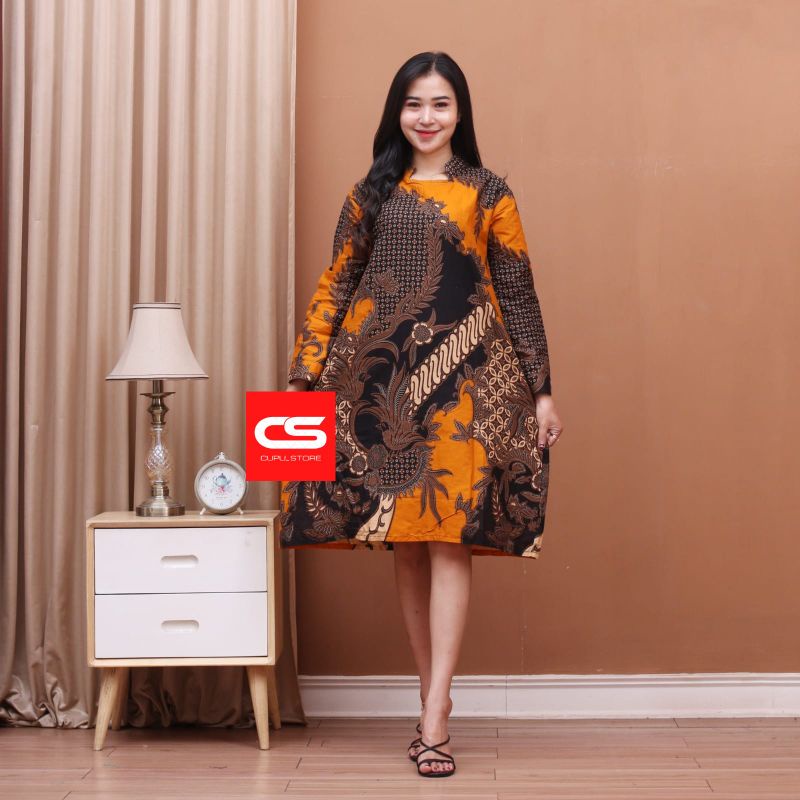 KEMEJA BATIK PROBOSETO KUNING NON FURING KATUN HALUS SRAGENAN SIZE S-XXL HIGH QUALITY