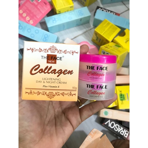 Cream collagen siang dan malam