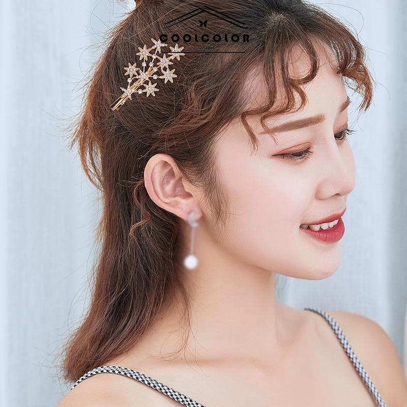 COD❤️Jepit Rambut Korea Wanita Fashion Motif Terbaru Full Bintang Permata Zirkon original- cl