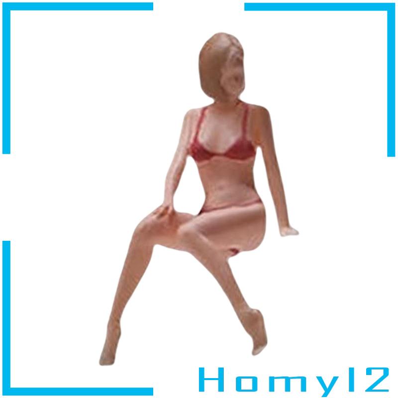 Homyl2 Miniatur Figur Wanita Multifungsi Skala 1 / 64 Untuk Lansekap Mikro / Taman DIY