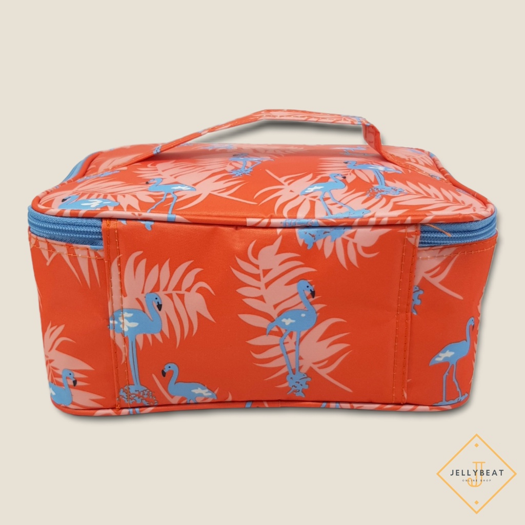 Tas Lunch Box Jaring Premium Lapis Aluminium Foil - FLAMINGO ORANGE