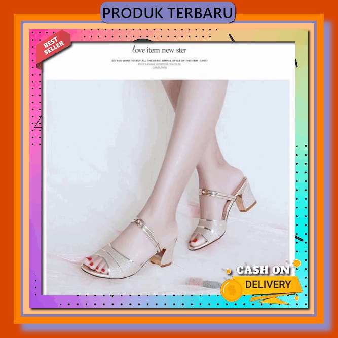 Adel - Hils Hak Tahu/Hak Pump/Sepatu Hak Tali Wanita/Sepatu Hak Pesta/ Sepatu Hak Kaca/Sepatu Hak/Sa