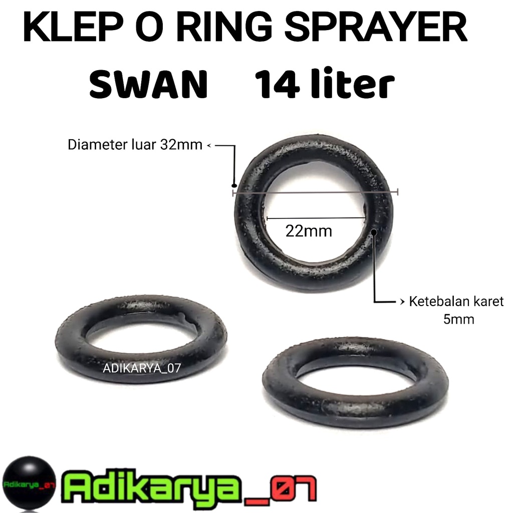 Kelep oring Swan 14 liter Klep oring Sprayer Swan 14 liter