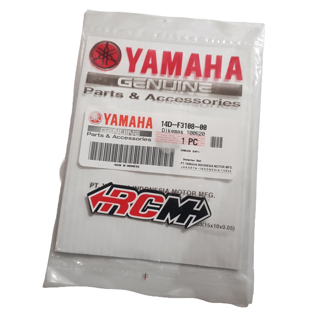 14D-F3108-00 EMBLEM LOGO STIKER BATOK KEPALA SPEEDOMETER YAMAHA MIO J MIO GTORI ORIGINAL YAMAHA YGP ASLI