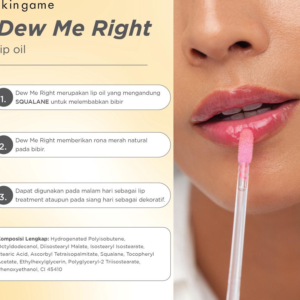 W56E Skin Game Dew Me Right Lip Oil 5 gr - Lipstick