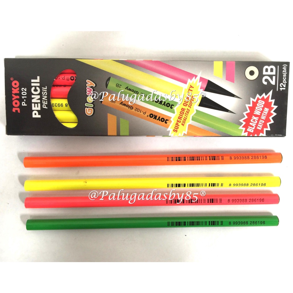 

(1 Biji) Pensil JOYKO 2B P-102 Glowy / Joyko P-102 / Pensil Joyko P-102 / Joyko Pencil P-102 / P-102 2B / Joyko P102