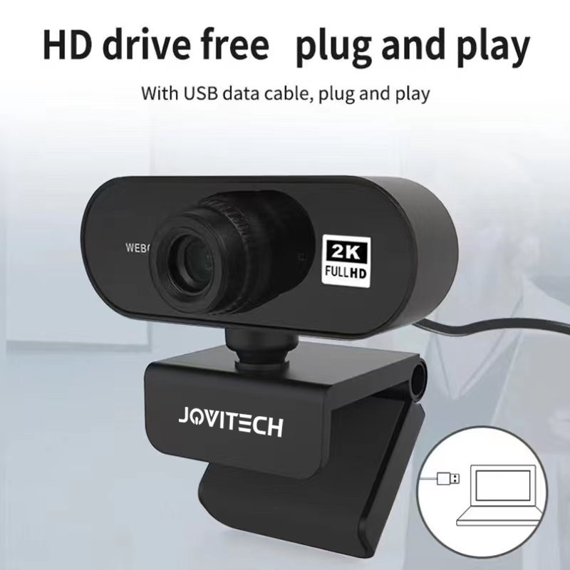 【COD】Jovitech Webcam Full HD 2K Video With Microphone Web cam 1080P FULL HD Jernih - CM09