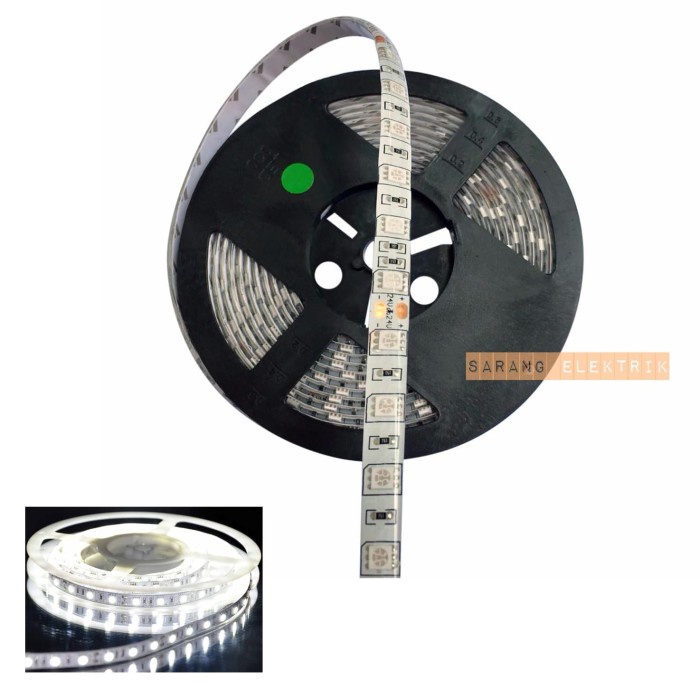 Bohlam Led Strip 5050 24V Ip44 Waterproof