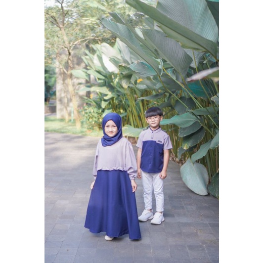 KEMEJA KOKO &amp; GAMIS COUPLE ANAK LAKI LAKI DAN PEREMPUAN/BAJU COUPLE ANAK