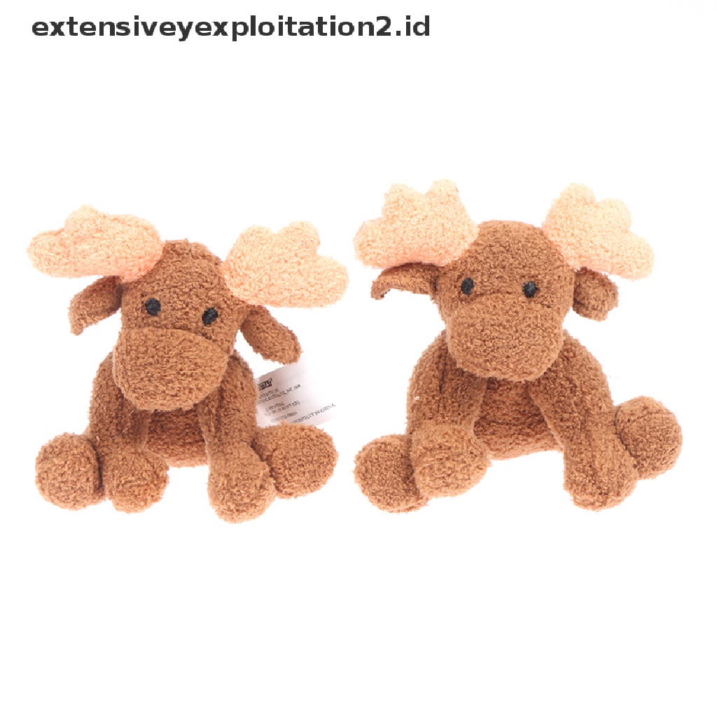 Mainan Miniatur Simulasi Hewan Rusa Natal Bahan Plush Untuk Dekorasi Rumah Boneka 1: 12