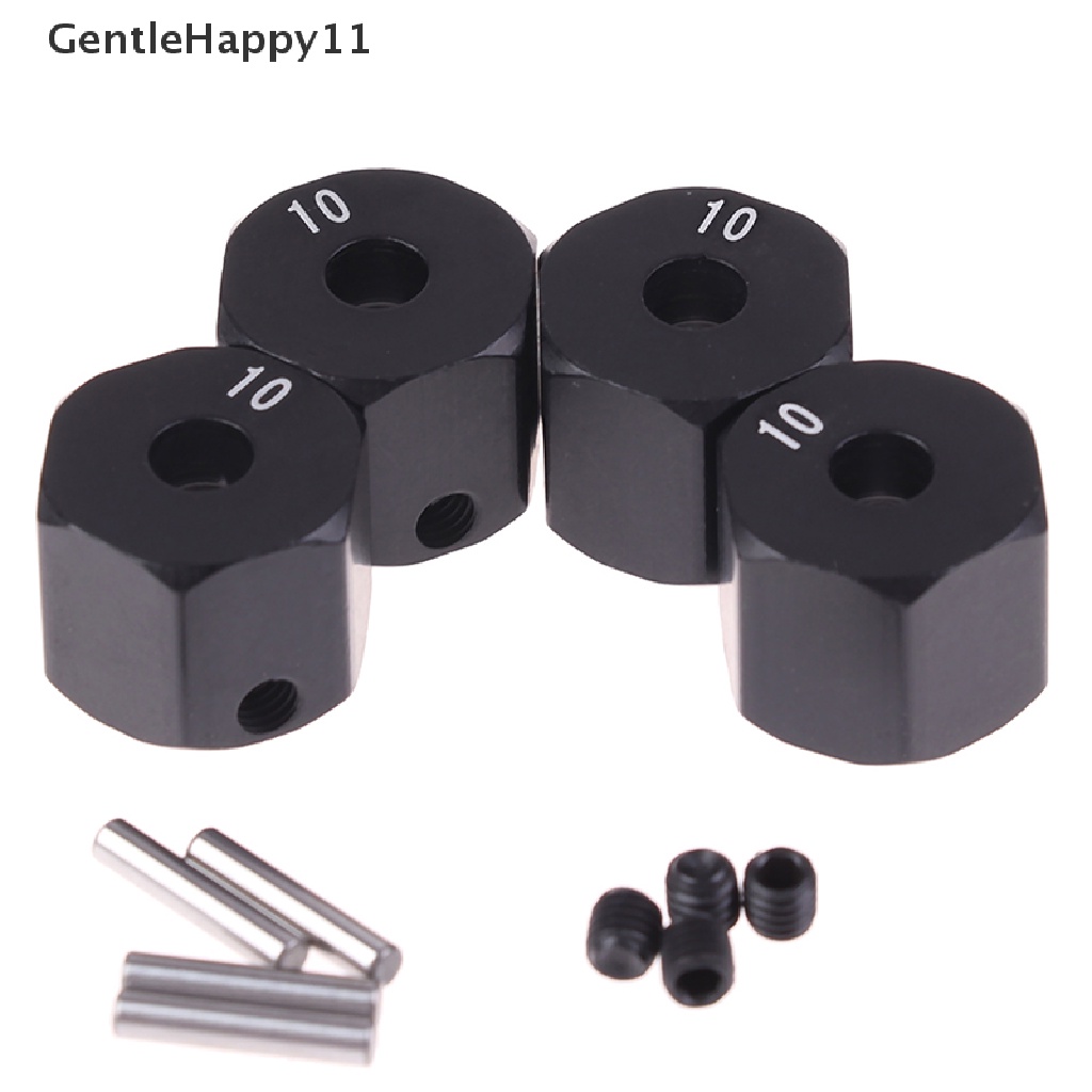 HSP Gentlehappy 4Pcs Adaptor Hub Hex Roda 12mm Untuk Mobil Sport RC Skala1Per10 Rc8 9 10mm id