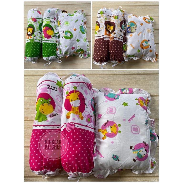 Bantal Guling Bayi Set Melati Muda-Bantal