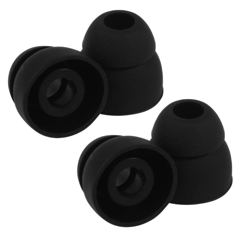 Vivi Double Flange Ear Tips Earpads Pengganti Headphone in-Ear Lubang Dalam4 5mm