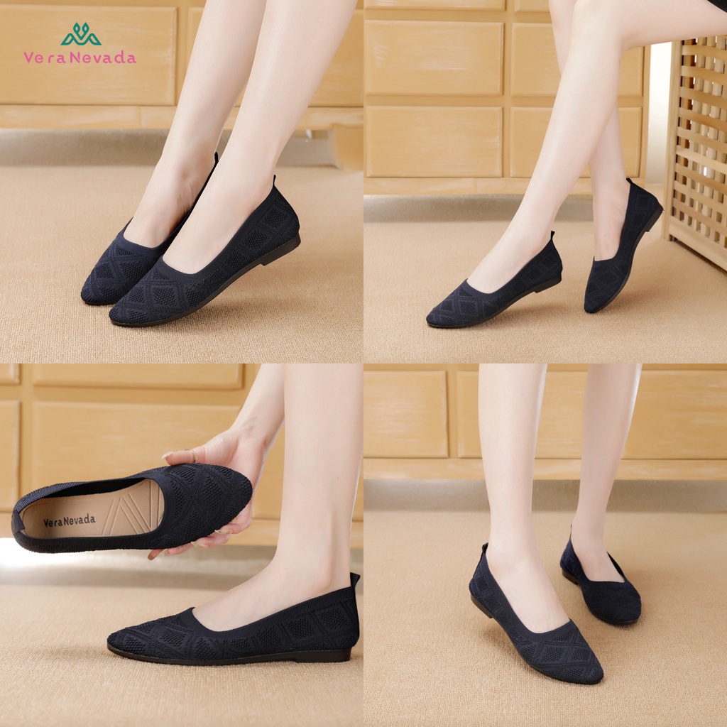 Ivony Seivona - A22 Vera Nevada Sepatu Flat Slip On Wanita Shoes