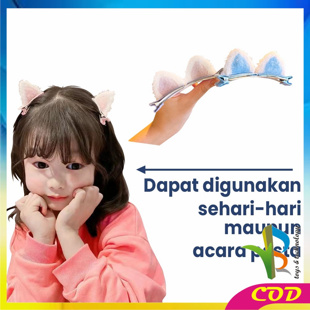 RB-C321 C322 Jepit Rambut Pita Anak 2IN1 Jepitan Rambut Anak Perempuan / Jepit Rambut Princess - Jepitan Kuping Kucing / Jepitan Rambut Korea Anak / Hair Pin Korea