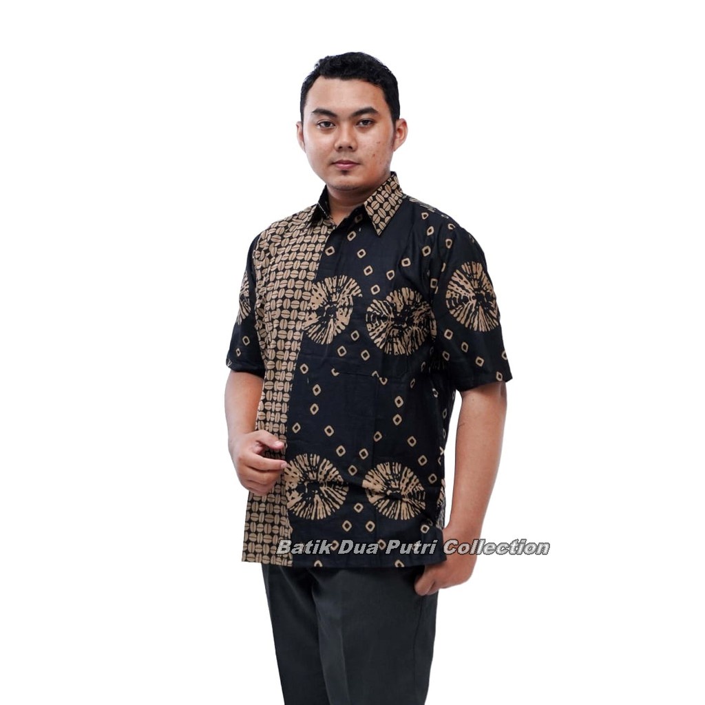 Batik Wanita Atasan Blouse Lengan Panjang Resleting Depan Busui Batik Dua Putri Collection