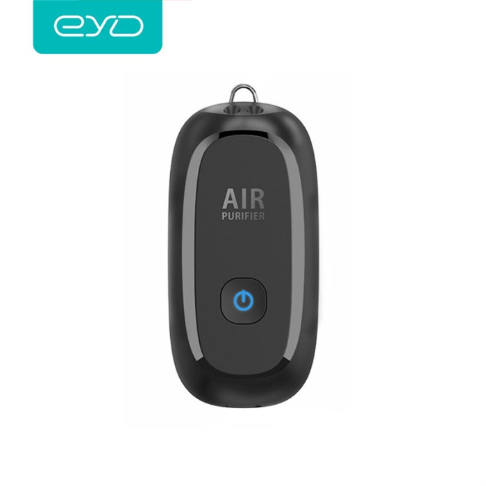 NEW EYD M8 Air Purifier Wearable Necklace Mini Portable USB Air Purifier - Hitam