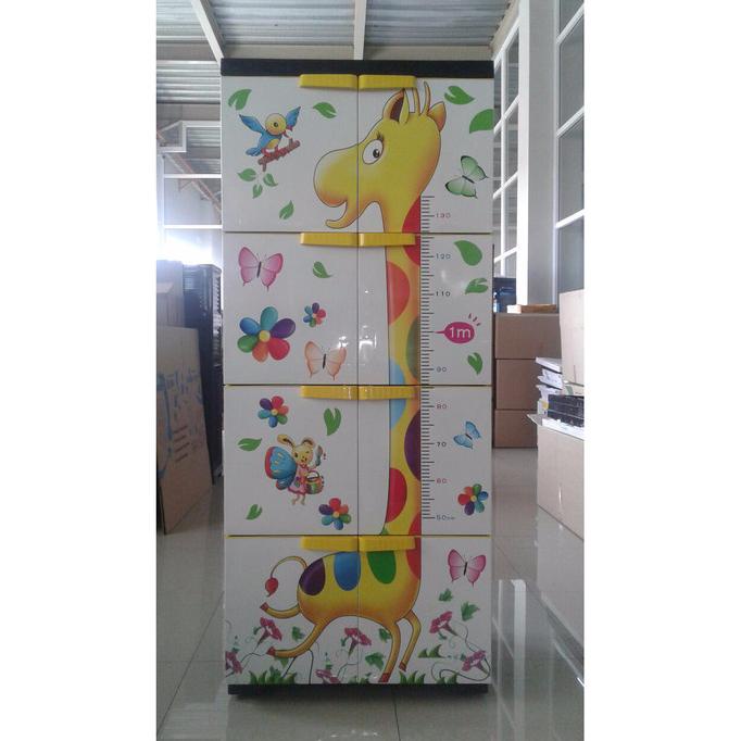 

LEMARI PLASTIK BUBBLE STAR MOTIF JERAPAH 4SUSUN TERMURAH stock ready