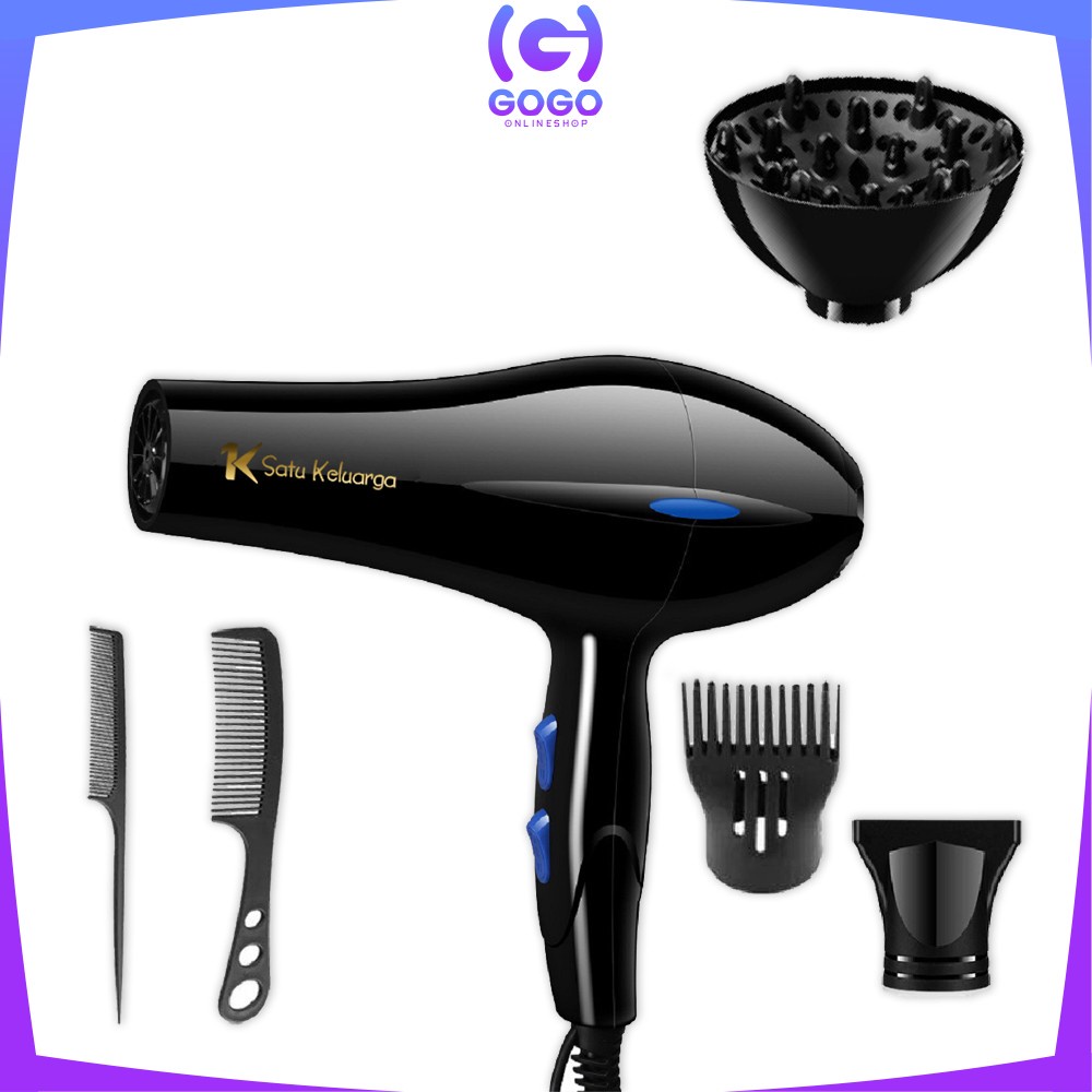 GOGO-K90 Hair Dryer 6in1 Pengering Rambut Wanita / Styles Kecantikan Rambut / Hairdrayer Penata Rambut Portable