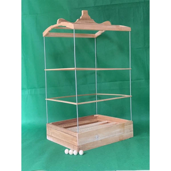 sangkar burung reflika diamon tiang besi no 4