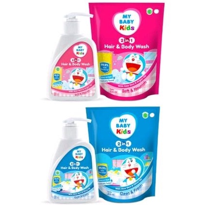 My Baby Kids Hair &amp; Body 2in1 - Mybaby Shampoo Sabun Mandi Anak - Shampo Sabun 2 in 1 Kid