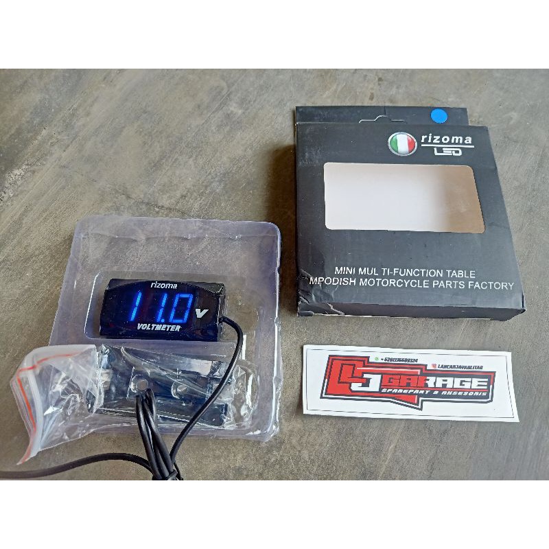 VOLT METER MOTOR VOLTMETER AKI DIGITAL UNIVERSAL PENGUKUR TEGANGAN AKI MOTOR MOBIL