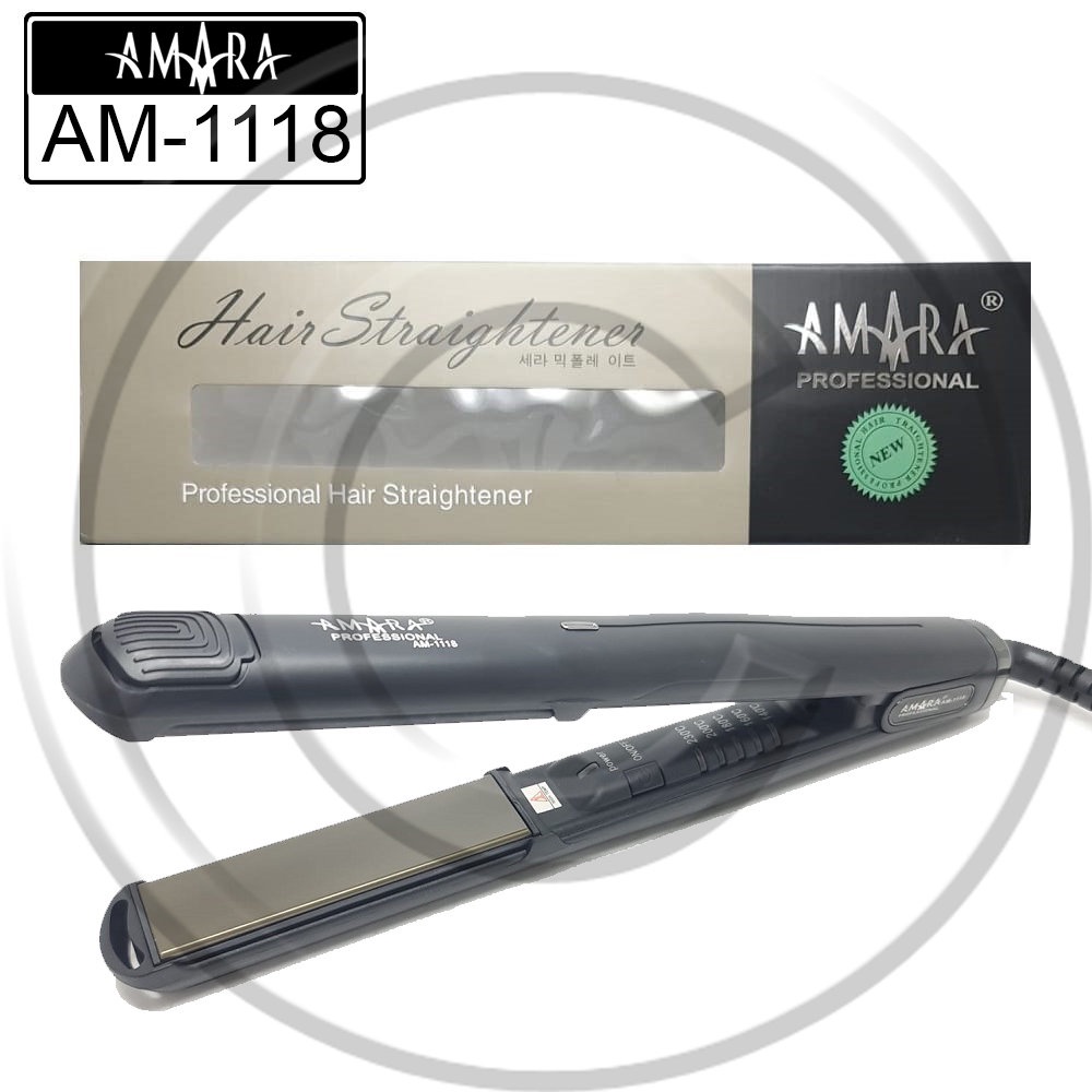 AMARA 2in1 1118 Proffesional - Catokan Rambut / Pengkeriting (Curly) / Pelurus / Hair Straightener