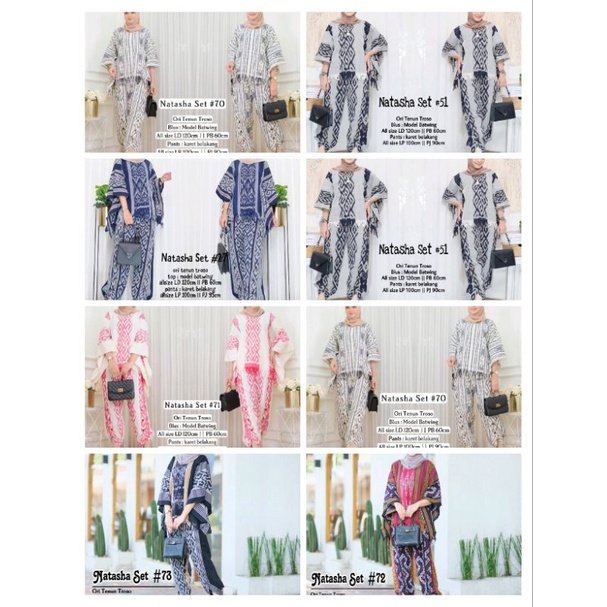 Natasha Set | Natasha Set Tenun | Set Tenun | Set Batik Tenun