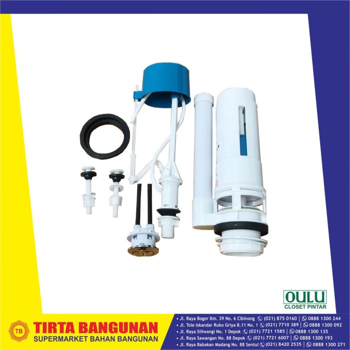 Kloset Oulu Alat Tangki Kloset Duduk Set