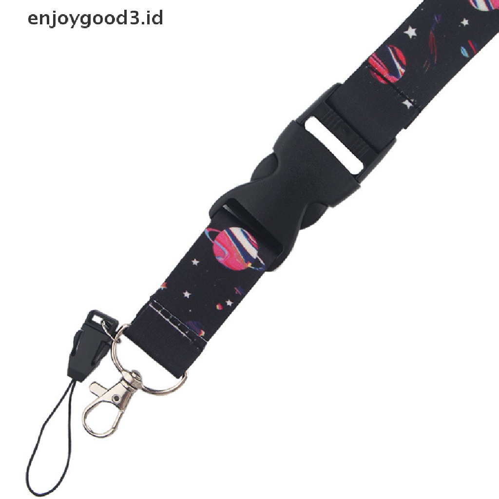 Tali Lanyard Gantungan Kunci Ponsel Model Astronot Universe