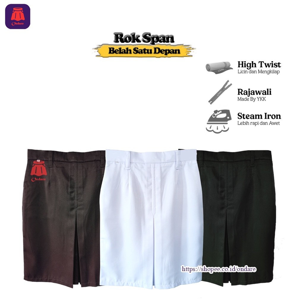 ROK SPAN PENDEK BAHAN LICIN