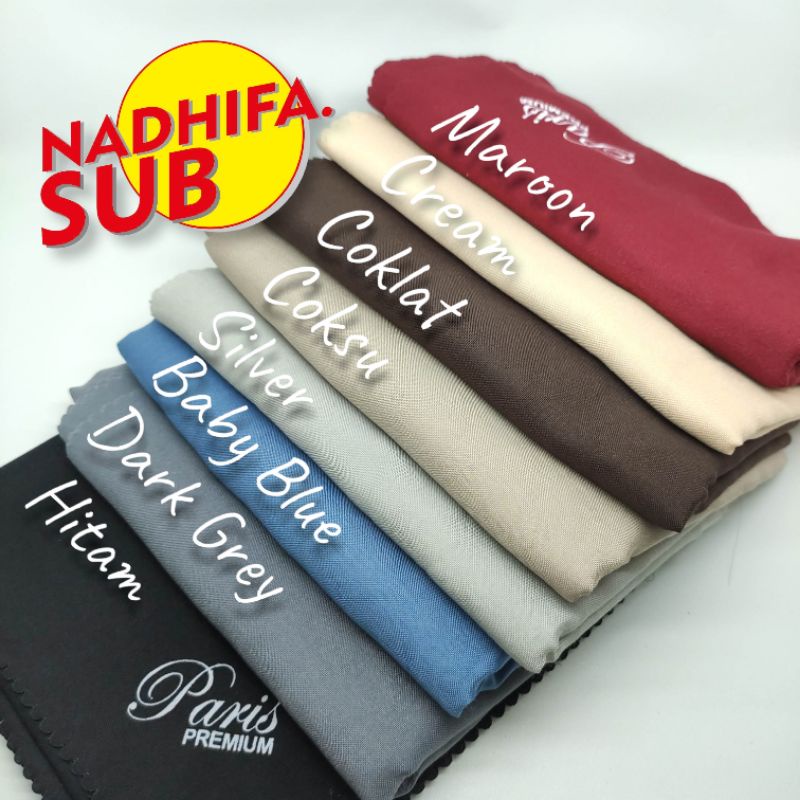 HIJAB PARIS PREMIUM SEGIEMPAT LASERCUT / HIJAB VOAL PARIS / PARIS PREMIUM / JILBAB / HIJAB