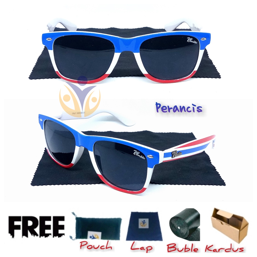 Kacamata bola piala dunia fans club flag uv protect