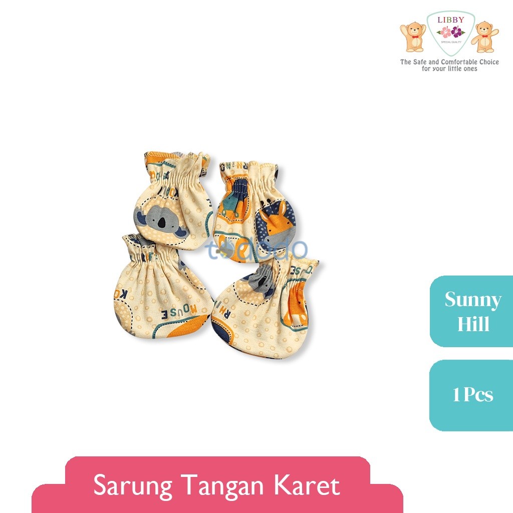 Sarung Tangan &amp; Kaki Bayi LIBBY Motif Sunny Hill (1pcs/set)