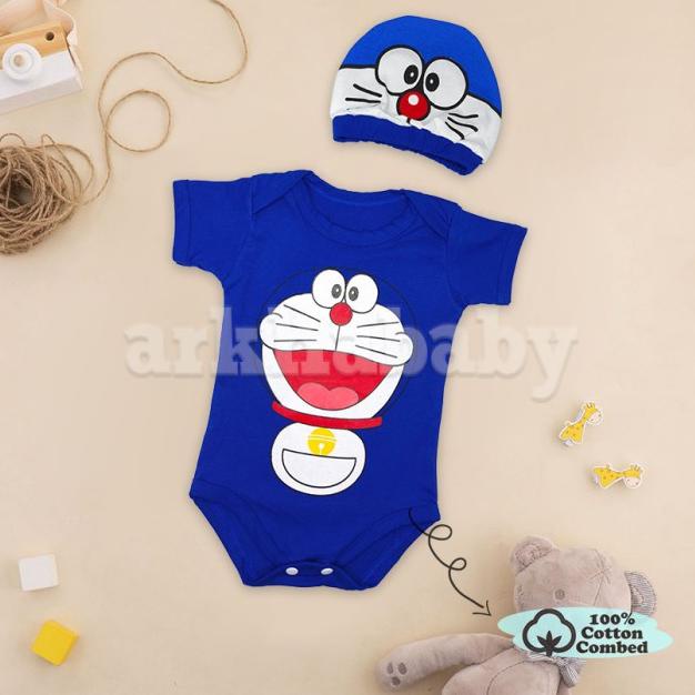 jumper bayi doraemon/ baju bayi doraemon/jumper bayi karakter - 0-6 Kg