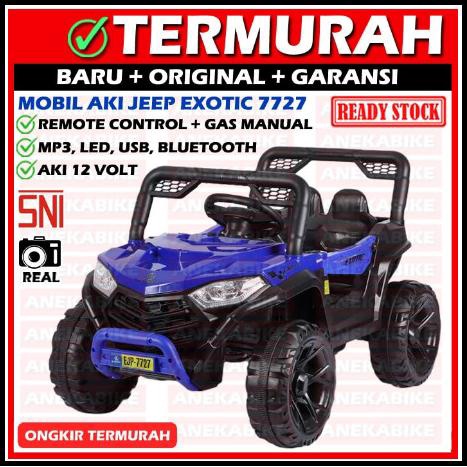 Promo Mobil Aki Anak Emt-7723 Jeep Rubicon Exotic (Remote + Aki + Charger)