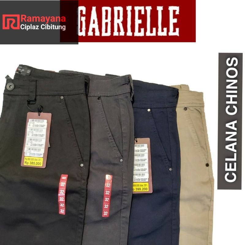 Gabrielle Original Qu01980wf / Celana Chinos Pria / Celana Casual / Ramayana Cibitung Cibitung
