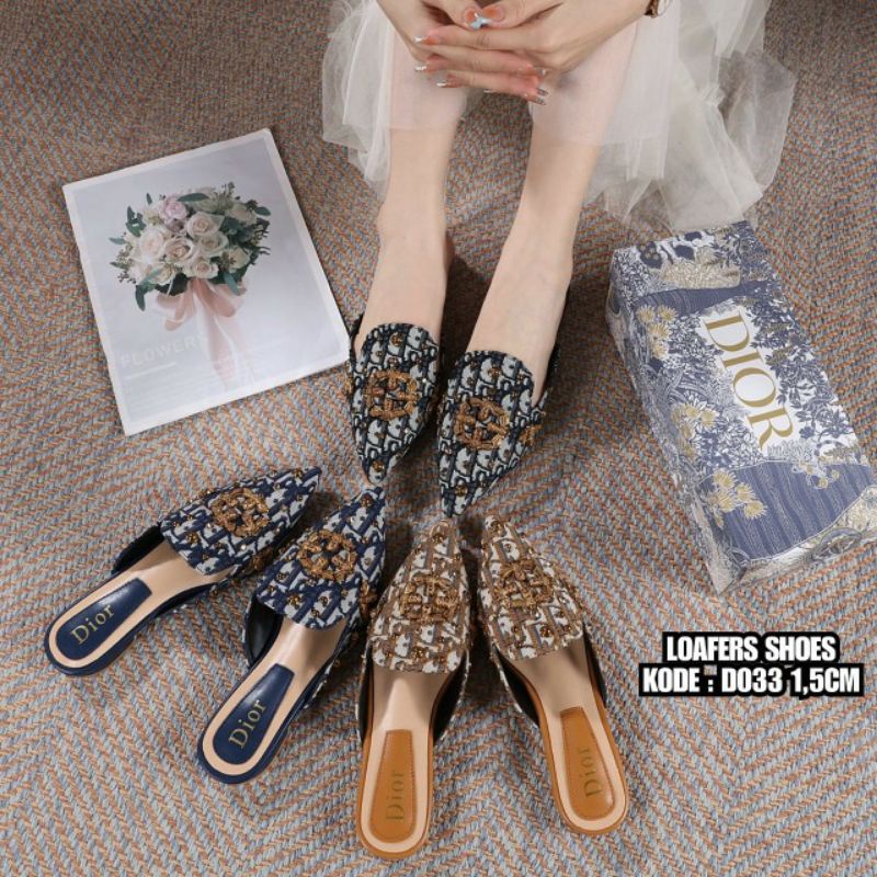 sepatu wanita cewek loafer shoes import fashion branded terbaru ready