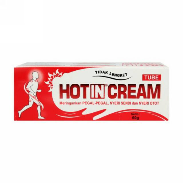 Hot In Cream Tube 60 Gram - Obat Oles Pereda Nyeri