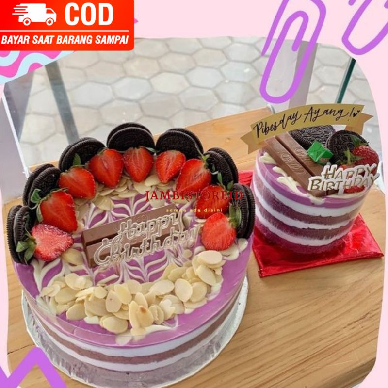 

(JAMBISTOREID) PILIH PENGIRIMAN INSTAN Dessert Box Birthday Cake All Varian Ukuran Kue Ulang Tahun 10 16 20 22cm Strawberry Shortcake Coco Red Velvet Cheese Milo Tiramisu Brownies Oreo Durian Milkbath Lemon Nutela Matcha Lotus Biscoff Milkbath Taro Jambi