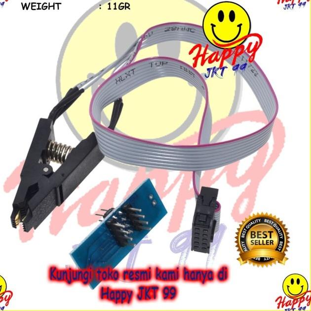 SOKET JEPIT CLIP IC SOCKET ADAPTER KABEL CABEL PENJEPIT EPROM BIOS