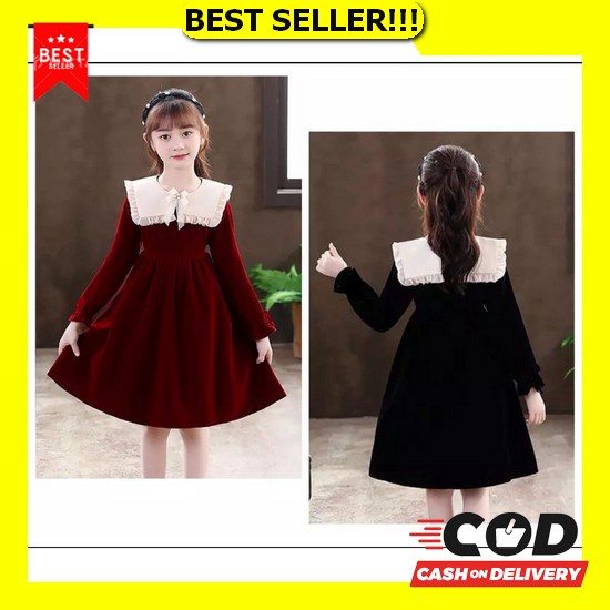 Dress Bayi Perempuan Elle Baju Fashion Anak Bayi Perempuan 6 Bulan - 3 Tahun Korean Style Import Dre