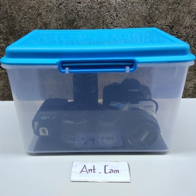 drybox dry box penyimpanan lensa kamera Canon Nikon Sony fujifilm eos