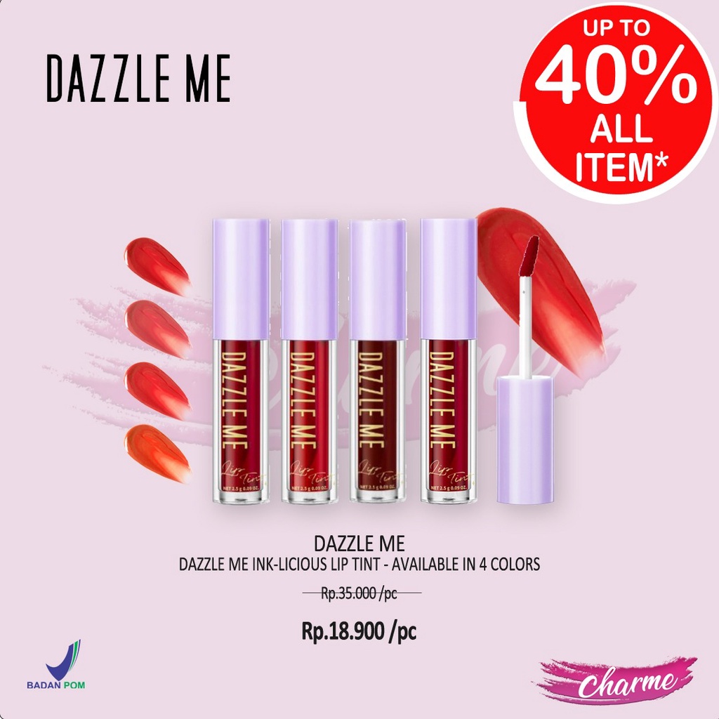 (READY &amp; ORI) DAZZLE ME INK-LICIOUS LIP TINT BPOM ORIGINAL VIRAL TIKTOK