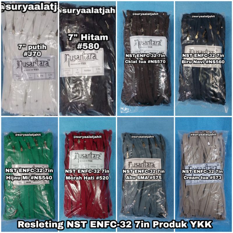 Resleting Nusantara 7in/17.5cm ENFL32 produk ykk rp.39.000/10lsn